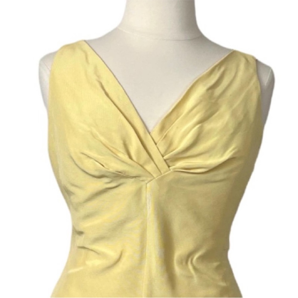 Talbots High Waist Silk and Cotton Blend Surplice A-line Midi Dress Size 18 - Picture 3 of 6